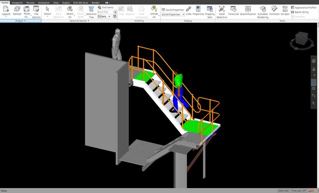 Industrial Access Stair & Platform | 3D Mechanical Design – image 2 of 4