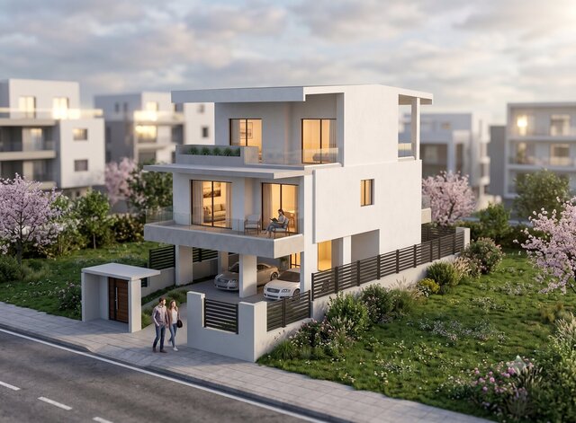 3D model of Modern 2-Story Residential Villa (Αthens)