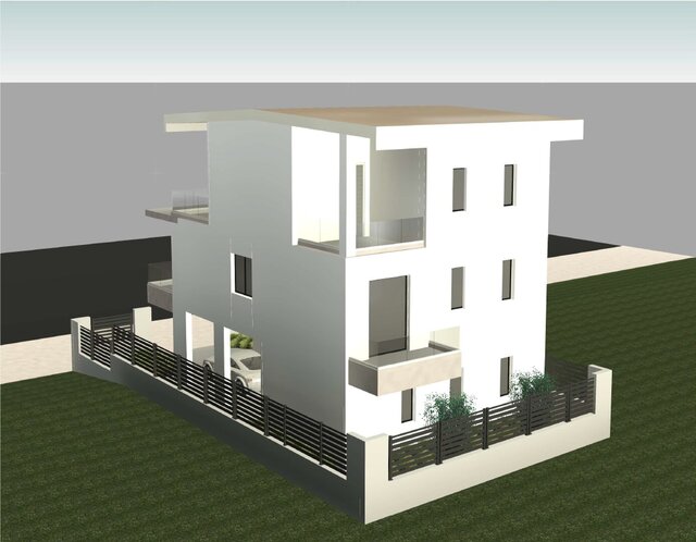 3D model of Modern 2-Story Residential Villa (Αthens)