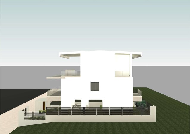 3D model of Modern 2-Story Residential Villa (Αthens)