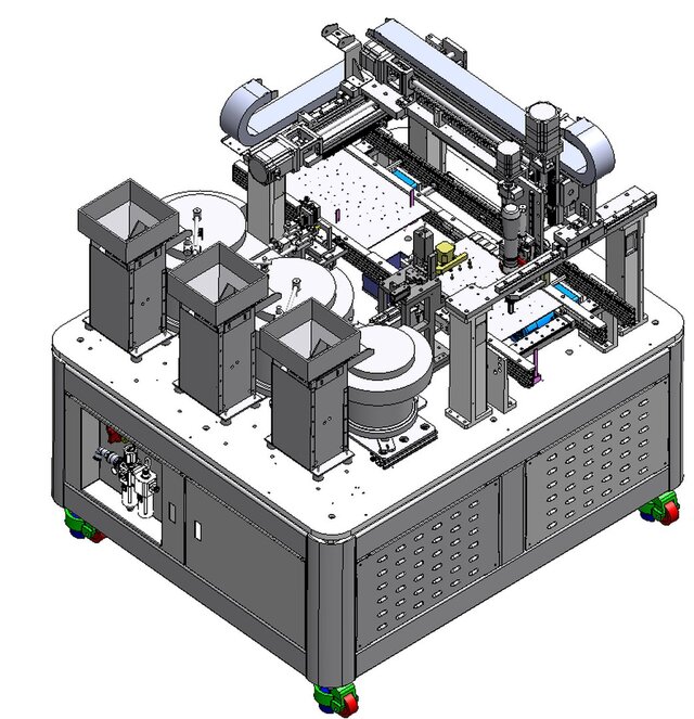 3D model of Filter Tuning Cover Screw and Nut Fastening Machine