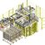 Automated packaging line - five machine modules (Autodesk Inventor)