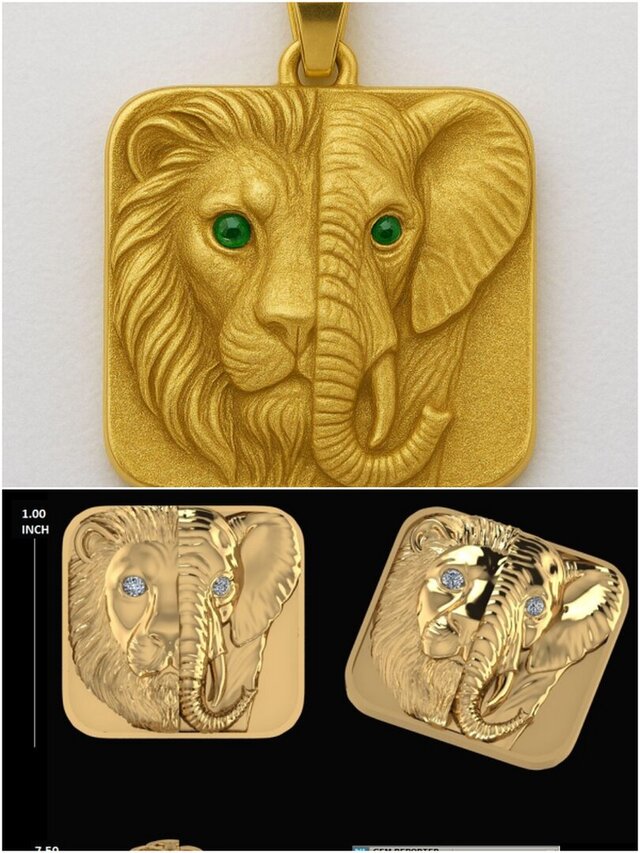 3D model of Bespoke Hip hop diamond pendants, Ring  and every sculpting artical