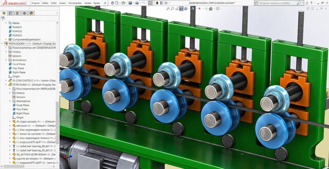 Roll Forming Line with Motorized Uncoiler | Mechanical Design & Manufacturing Drawings – image 3 of 11