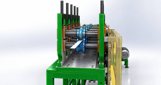 Roll Forming Line with Motorized Uncoiler | Mechanical Design & Manufacturing Drawings – image 5 of 11