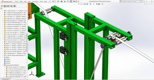 Roll Forming Line with Motorized Uncoiler | Mechanical Design & Manufacturing Drawings – image 8 of 11