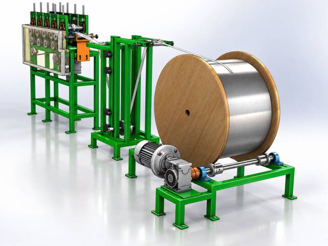 Roll Forming Line with Motorized Uncoiler | Mechanical Design & Manufacturing Drawings – image 2 of 11