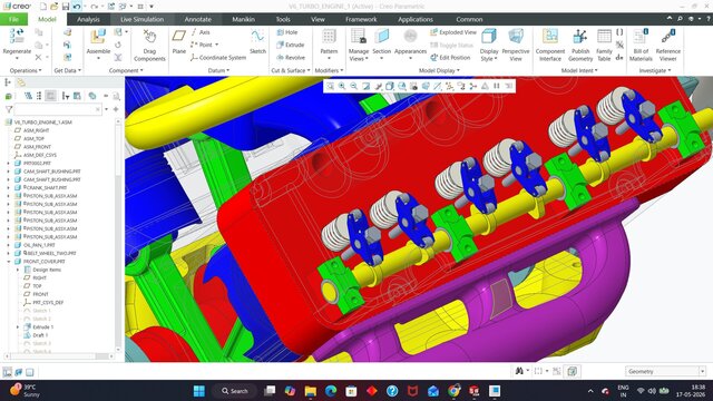 3D model of V6 ENGINE DESIGN
