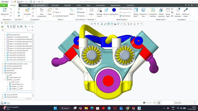 3D model of V6 ENGINE DESIGN