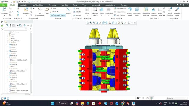 3D model of V6 ENGINE DESIGN