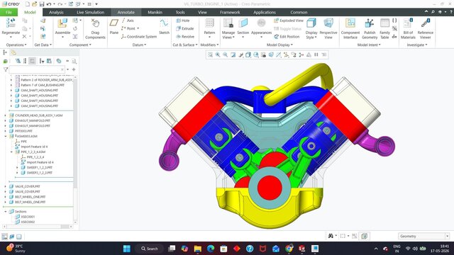 3D model of V6 ENGINE DESIGN