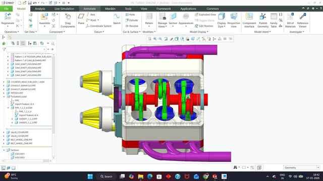 3D model of V6 ENGINE DESIGN