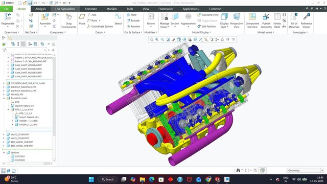3D model of V6 ENGINE DESIGN