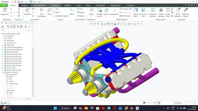3D model of V6 ENGINE DESIGN
