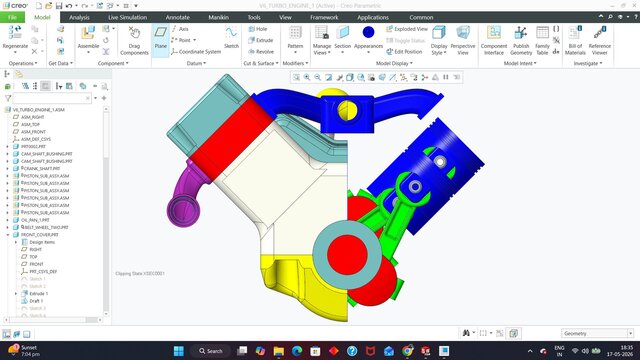 3D model of V6 ENGINE DESIGN