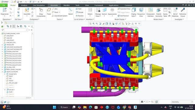 3D model of V6 ENGINE DESIGN