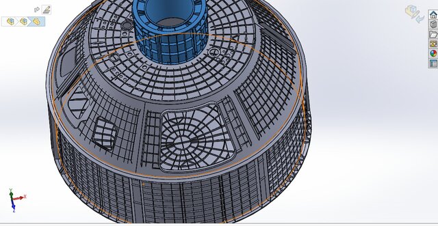 3D model of Orion Spacecraft (Heat Shield + Pressure Vessel)