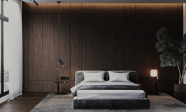 3D model of Minimal Bedroom interior design