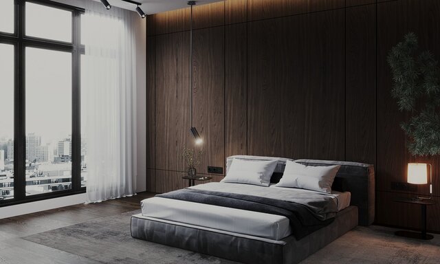 3D model of Minimal Bedroom interior design