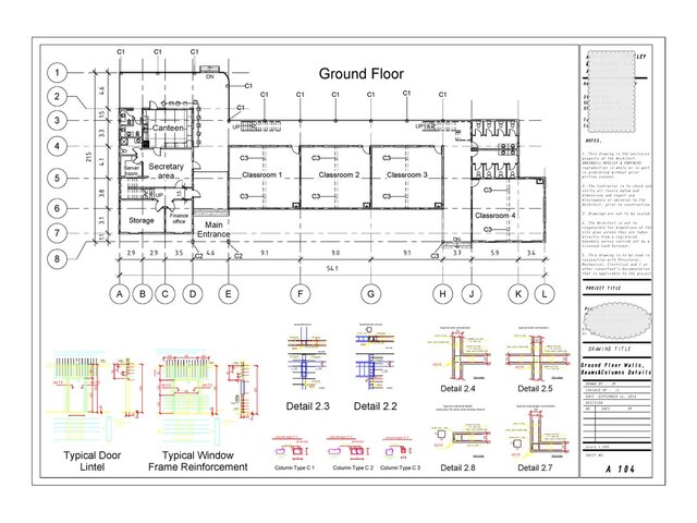 3D model of Structural Details and Construction Drawings