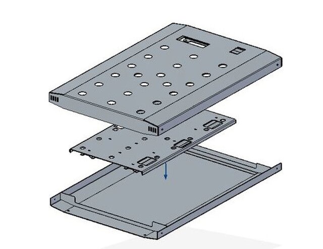 3D model of Reverse Engineering & 3D CAD Modeling of Sheet Metal Enclosure Assembly