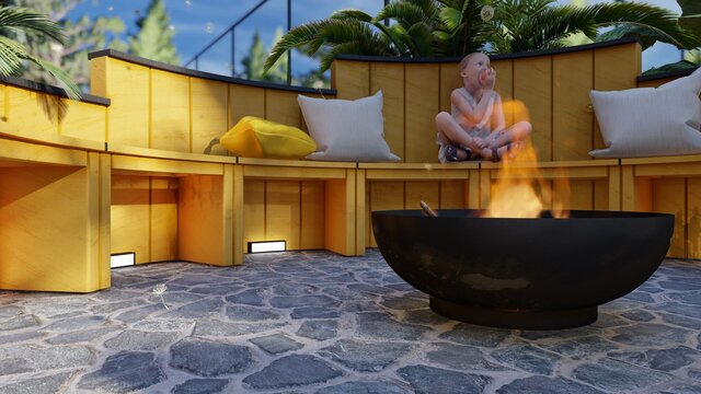 3D model of Warm Firepit