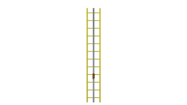 3D model of Rigid Rail Fall Protection