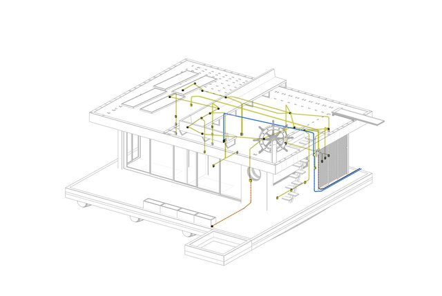 3D model of Floating Chalet in Light Steel Frame (LSF) | Revit BIM Technical Development
