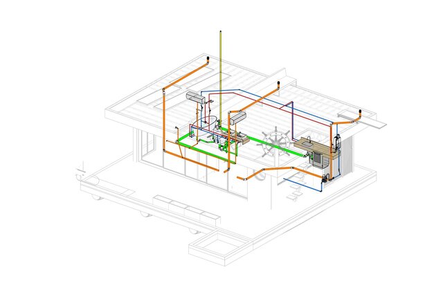 3D model of Floating Chalet in Light Steel Frame (LSF) | Revit BIM Technical Development