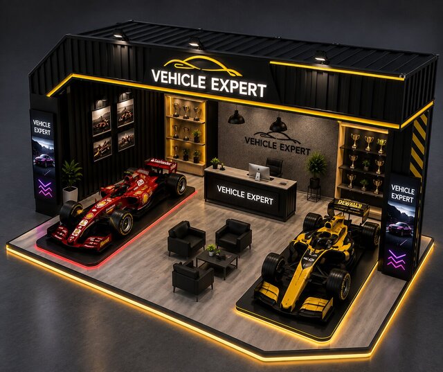 3D model of Car Exhibition & Event Design | 3D Visualization