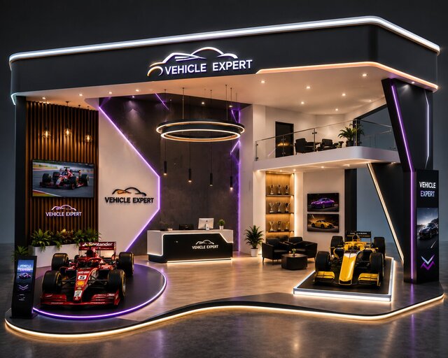 3D model of Car Exhibition & Event Design | 3D Visualization