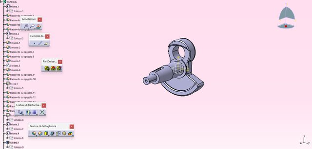 3D model of Long half-shaft