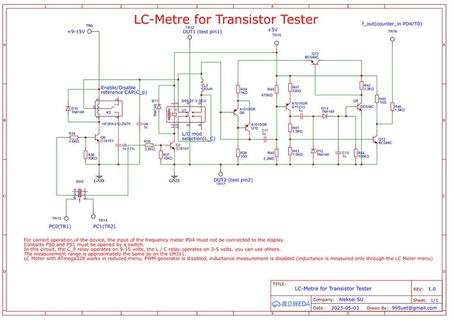 3D model of ATmega328PB Component Tester with Zener and LC Measurement