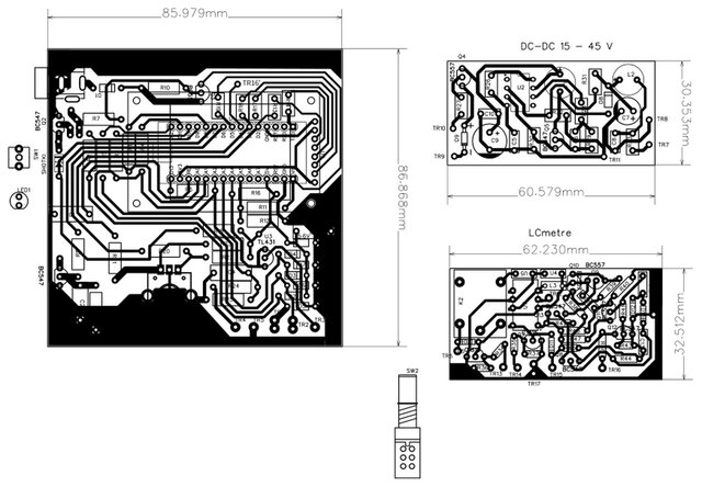 3D model of ATmega328PB Component Tester with Zener and LC Measurement
