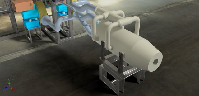 3D model of Biomass Combustion System Design
