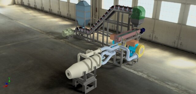 3D model of Biomass Combustion System Design