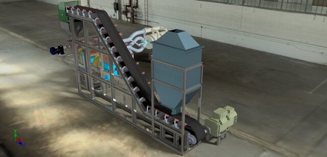 3D model of Biomass Combustion System Design