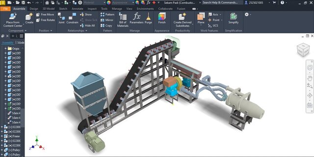 3D model of Biomass Combustion System Design
