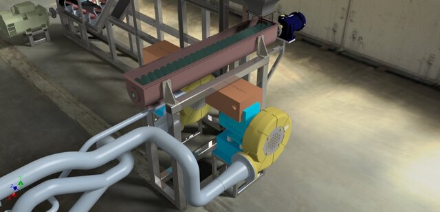 3D model of Biomass Combustion System Design