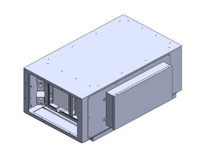 3D model of M25 Air Purification Module for ERV - Sheet Metal Enclosure Design