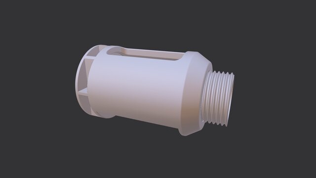 3D model of Reverse Engineering of a Garden Hose Connector and 3D Printing