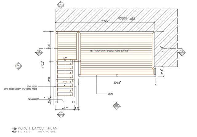 Residential Porch Deck Construction Drawings – image 2 of 8