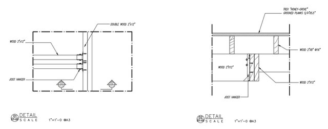 Residential Porch Deck Construction Drawings – image 8 of 8