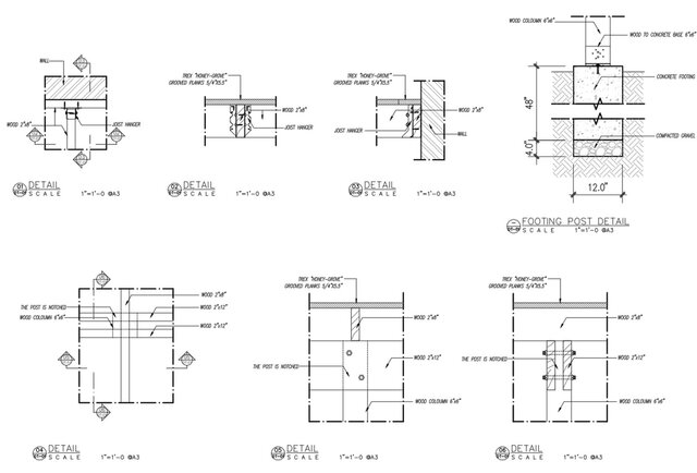 Residential Porch Deck Construction Drawings – image 6 of 8