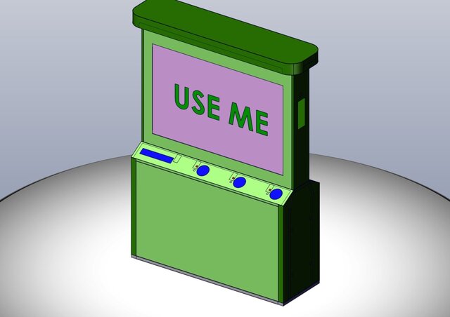 3D model of Sheet Metal & Weldment Work ( Smart Bottle Crusher )