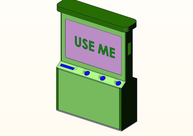 3D model of Sheet Metal & Weldment Work ( Smart Bottle Crusher )