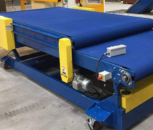 3D model of Material Handling Slider Bed Conveyors