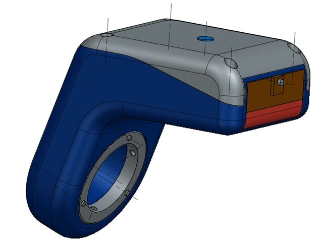 3D model of 3D Printed Sealed IP54 Enclosure Design for NFC Reader