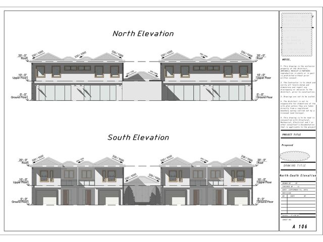 3D model of Residential Elevations and Sections | Architectural Drafting