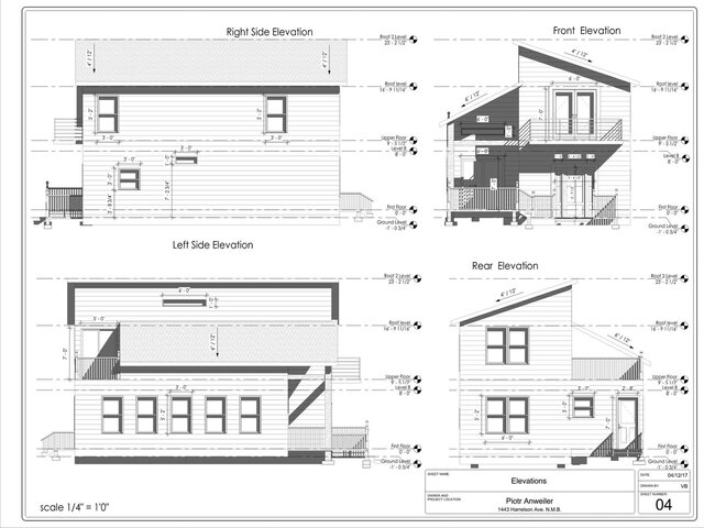 3D model of Residential Elevations and Sections | Architectural Drafting